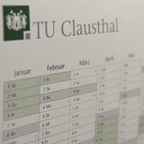 Kalender mit TU Clausthal Logo